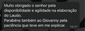Depoimento de cliente