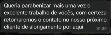 Depoimento de cliente