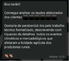 Depoimento de cliente