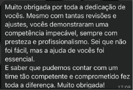 Depoimento de cliente
